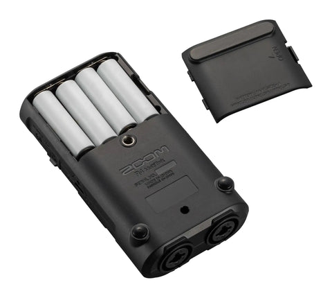 Back view of Multi Track Recorder For Musicians With Two XLR And TRS Combo Inputs 32 Bit Float Audio built-in battery compartment.