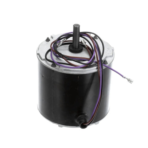 Genuine OEM 1/5 HP Electric Blower Motor For Commercial HVAC Systems Super Tough 48 Frame Housing view with wiring and shaft.