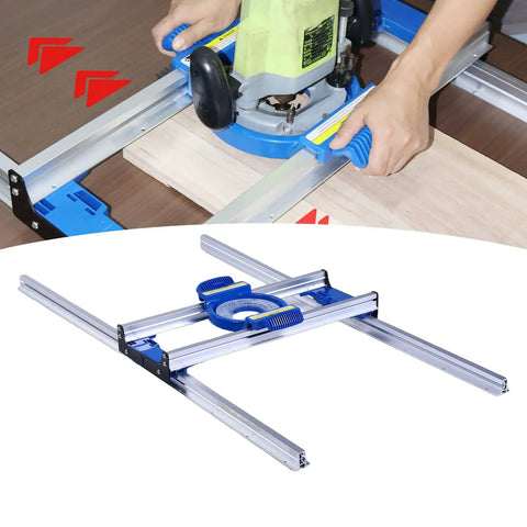 Pro Grade Aluminum Planer Table For Milling And Woodworking With Dust Brush And Smoothing Wheel Router Sled Kit Planer Fixture