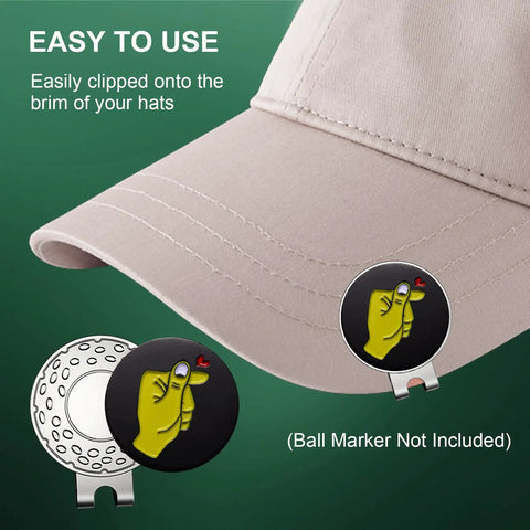 Must Have Magnetic Golf Ball Marker Hat Clip Set With Chrome Plated Metal Holders And Super Strong 12mm Magnets Cap Marker Clips