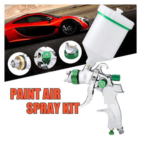 Slick Handheld Airbrush Kit And Hvlp Paint Sprayer Featuring 600ml Gravity Cup And Smooth Operator Adjustable Nozzles for precise painting