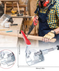 Heavy Duty 2 Pack Toggle Clamps featuring quick release levers, zinc plated, ideal for woodworking and fabrication tasks.