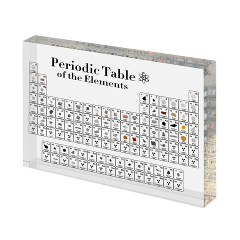 Real Elements Inside Periodic Table Kit With 83 Real Elements And Acrylic Display Stand, clear acrylic periodic table display.