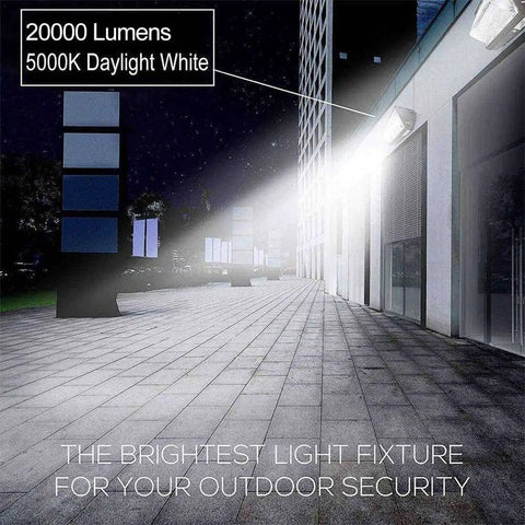Beefed Up 150W Outdoor LED Wall Pack Light Delivers 20,000 Lumens Replacing 1000W HID 5000K Daylight Security Lighting