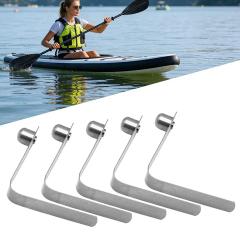 V Shape Spring Clips For Tents And Kayaks, Pole Locking Clips near kayak paddler, Five Pack Tube Holders