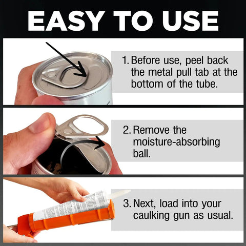 Instructions for using Two Pack Black Polyurethane Seam Sealer For Auto Body Paintable Seam Filler