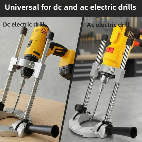 Portable Drill Guide With 90 Degree Adjustable Drill Press Attachment for DC and AC Electric Drills