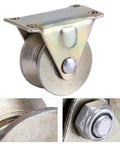 V Type Sliding Gate Rollers 2 Pack 2 Inch V Wheel Track Rail For Smooth Quiet Gate Sliding Easy Installation Durable Steel Bearings
