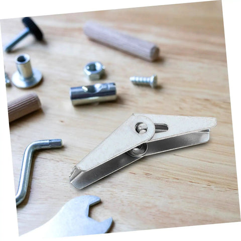 Heavy Duty Toggle Bolts Drywall Anchors 12 Pack Galvanized Wall Fixings showing a toggle bolt alongside various hardware.