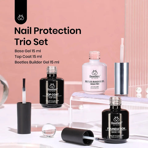 Pink Builder Gel No Wipe Gel Top Coat Base Coat Shine Finish Soak Off LED Jelly Nude Nail Strengthener bottles display