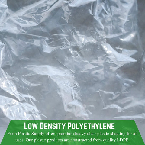 Super Durable 4 Mil Thick Clear Plastic Sheeting Roll Measuring 8 Feet By 100 Feet Heavy Duty Polyethylene Film Ideal As Vapor Barrier