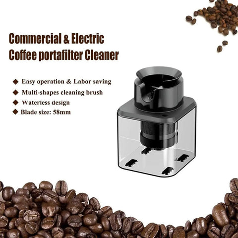 Automatic 58Mm Electric Portafilter Knock Box Smoothly Empties Used Espresso Pucks In Seconds With A Slick Countertop Build.