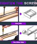 Installation of Premium 300mm Full Extension Ball Bearing Drawer Slides With Quiet Glide, Heavy Duty Locking Side Mount Soft Close