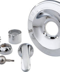 600 Series Shower Handle Renovation Repair Trim Kit Chrome For Delta Tub And Shower Upgrade With Plug And Play Install Replacement Parts
