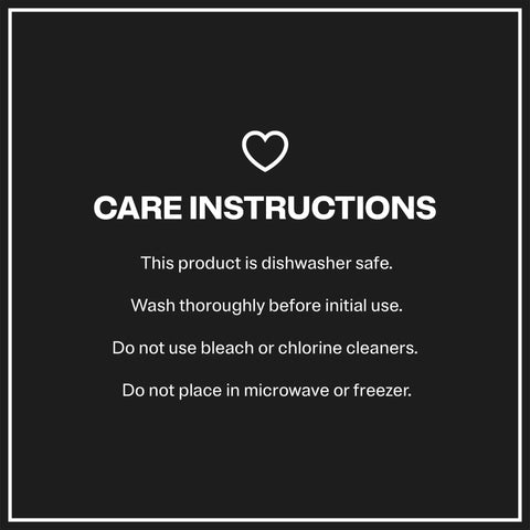 Care instructions for Half Gallon Stainless Steel Water Jug With Ceramic Lined Interior Double Wall Insulated Cooler Bottle.