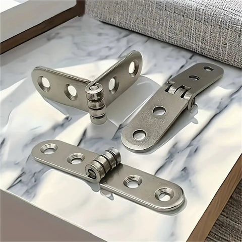 30 Piece Stainless Steel Folding Hinges 180 Degree Flip Cover Hinge Kit For Sewing Machine Cabinets And Cabinet Corners