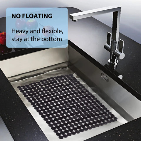 Two Pack Adjustable Kitchen Sink Mat With Fast Draining Design That Protects Dishes And Glassware Easy To Clean Dish Drying Mat