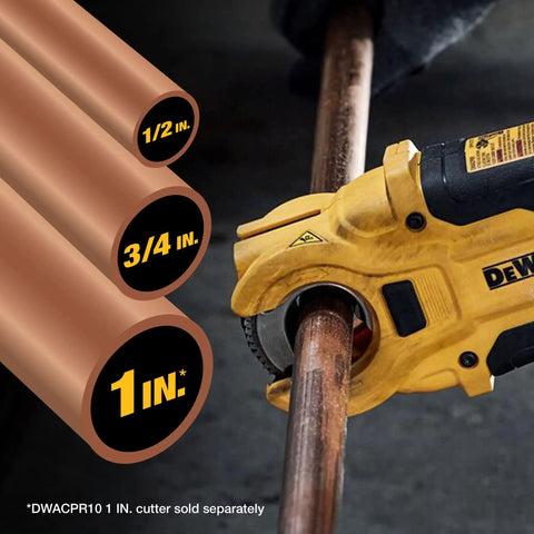 Copper Pipe Cutter And Impact Driver Attachment For Quick Change Cutting 4X Faster Copper Pipe Cuts 100X Less Effort Than Manual