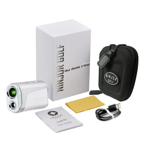 Pocket Friendly Golf Laser Rangefinder With Slope Toggle And Pin Lock Mode Delivers Dead On Readings Up To A Fresh 1000 Yards Across Any Fairway Featuring Crisp Lcd Screen And Super Dope Black Build For Weekend Warriors with accessory kit.