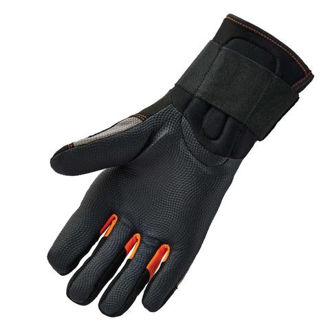 ProFlex 9012 Anti Vibration Work Gloves With Full Finger Design Wrist Support Large Black ANSI And ISO Certified EN 388 Certified Palm Padding