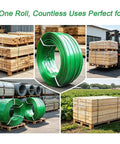 Heavy Duty Packaging Strapping Tape Rolls And Flat Woven Fiber Rope For Shipping And Pallet Sealing Safe Burr Free Edges
