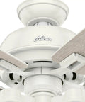 Close-up of Donegan Fresh White 52 Inch Ceiling Fan With LED Light Kit Pull Chain Quiet Multi Speed Reversible Motor for modern home