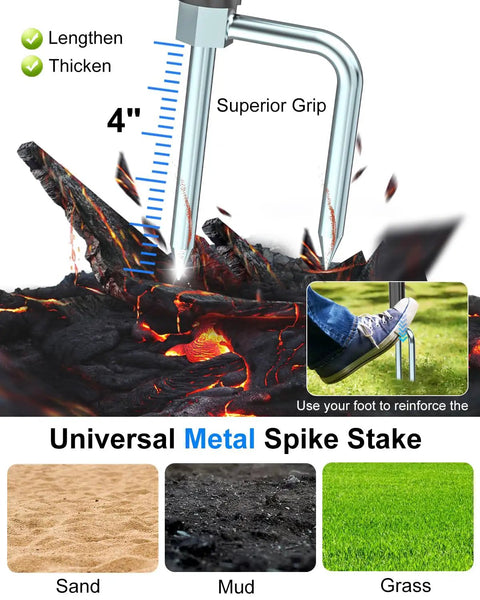 57 Inch Golf Monopod Selfie Stick With Magnetic Phone Holder Mount For Recording Swings And Putting, dual ground spike base