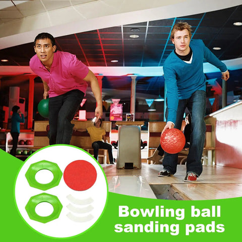 Heavy Duty Ergonomic Bowling Ball Sanding Jig Easy Grind Setup For Precision Lap Finish With Cushioned Control Handle And Non Slip Base For Every League Bowler with sanding pads displayed.