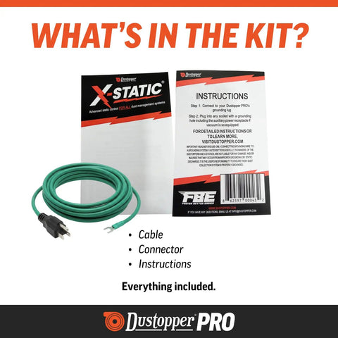X Static Grounding Kit For Cyclone Dust Collectors And Shop Vacuums Anti Static Ground Wire And Grounding Plug components