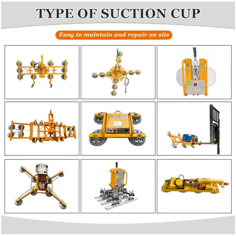 Professional Grade Vacuum Glass Robot Featuring Electric Suction Cup Lifter And Wireless Remote For No Sweat Large Panel, various suction cup types
