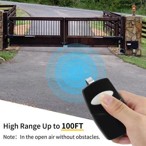 Multi Code Gate Opener Remote 300 MHz With 10 Dip Switches For Linear Garage Doors Five Pack Transmitters in use