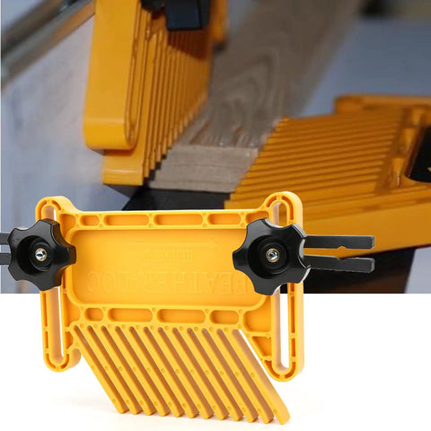 Two Piece Extended Featherboards For Table Saw Router And Band Saw 166mm x 90mm made of PP material securing lumber during cutting.