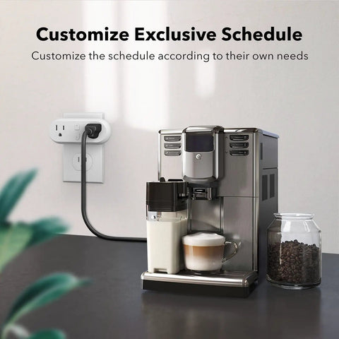 Dual Outlet Smart Plug 15A WiFi Bluetooth Extender, Hands Free Voice Control With Alexa And Google Home, Remote App Timers