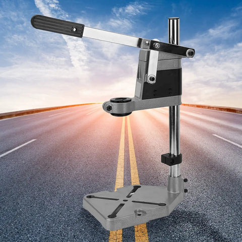 Adjustable Clamp Drill Stand For Universal Workbench And Vertical Drill Guide For Precise Drilling At Home Or In The Shop Go To Choice Fits 38mm Or 43mm Drill Collars On Road Surface