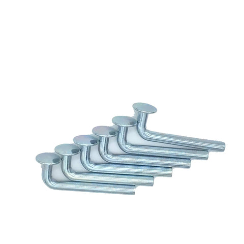 Heavy Duty Pallet Rack Safety Bolt Drop Pin With Round Top Hat 0.750 Inch Diameter 3.025 Inch Height Universal Beam Lock 4 Pack 50 PCS