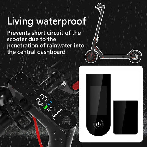 Dashboard Cover For Xiaomi M365 Electric Scooter Series Replacement Display Shell on scooter handle, waterproof feature