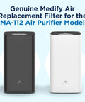 Replacement Filter Set For MA-112 Air Purifier 3 In 1 With Pre-Filter True HEPA H13 And Activated Carbon visible with purifier