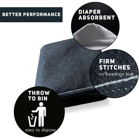 Water Activated Flood Barriers For Doors And Entrances, Sandless Flood Bags For Quick Rain Protection with absorbent and firm stitches visuals