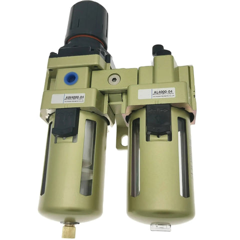 Pro Grade Lubricator Air Filter FRL Unit Combo With Regulator And Quarter Inch Gauge Port For Pneumatic Systems all in one
