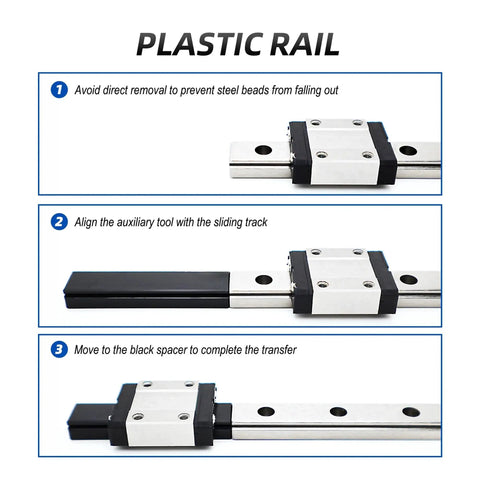Ultra Smooth High Precision Linear Guide Rail Double Blocks CH Type For CNC And 3D Printer Upgrade MGN7 MGN9 MGN12 MGN15