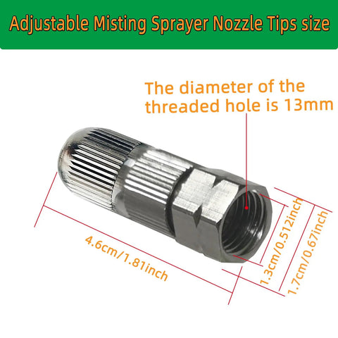 Two Pack Adjustable Spray Nozzle Tips For Backpack Sprayers High Pressure Misting Nozzles For Farm And Garden Irrigation Replacement Kit