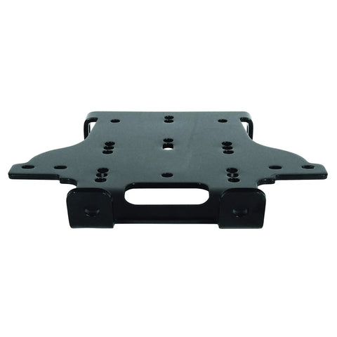 Honda TRX500 ATV Winch Mount For Foreman And Rubicon Fits 2000 To 3600 Lb Winches Black Bracket Front View
