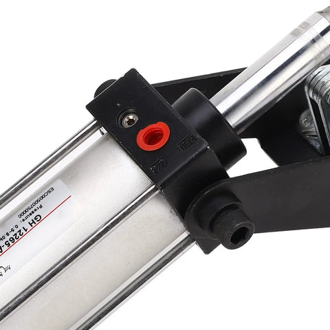 Close-up of Heavy Duty Pneumatic Air Toggle Clamp Featuring Snappy Quick Release and Rock Solid 340kg Clamping Force built pro level for equipment installations.