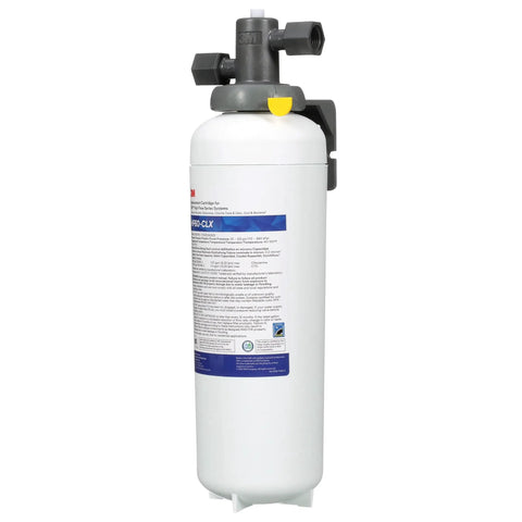 Pro Grade High Flow Water Filter System Drops Right In Replaces HF160 CLX with gray and yellow fitting for beverage service.