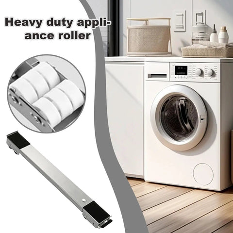 Super Heavy Duty Appliance Rollers That Let You Muscle Move Fridges Washers And Dryers With Ease Because These Bad Boys Handle 660 Lbs Like A Total Champ. Heavy-duty stainless steel appliance roller with adjustable length.