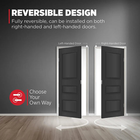 Reeded Dummy Door Lever for Closets and French Double Doors Satin Brass No Latch Non Turning Interior Push Pull Handle Single Sided Inactive Reversible Design for Pantry and Interior Doors Easy Fit No Fuss, reversible door use