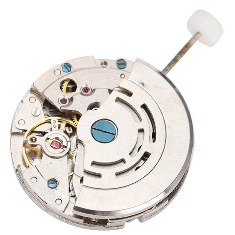 2813 Mechanical Watch Movement Replacement Part DG2813 Automatic Movement, metal construction, white finish, side view