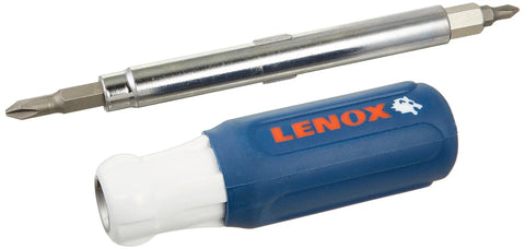 9-In-1 Screwdriver Multi Tool With Slip Resistant Ergonomic Grip For Maximum Torque, 25 Percent Thicker Nut Driver, Blue Finish