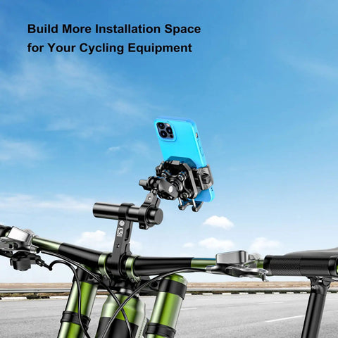 Handlebar Extender Extensions With 4 Inch Cross Bar For Bike And Motorcycle Mounting Of Phone Holder GPS Navigation Camera