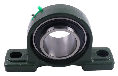 Self Align Pillow Block Bearing With 3 Inch Bore And Two Bolt Solid Base, Compatible With UCP215-48, front view